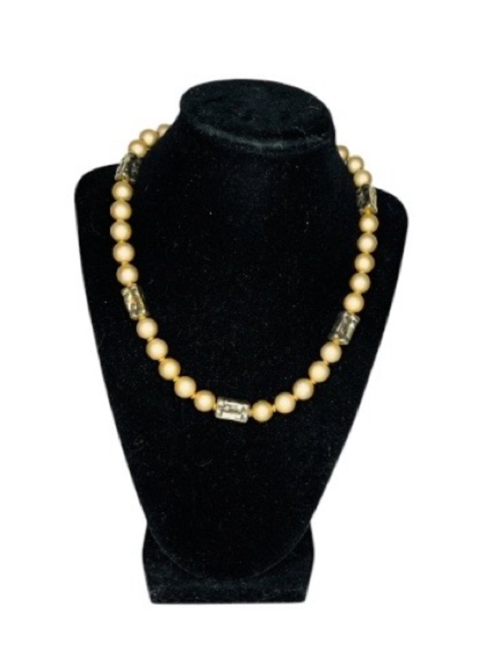 2 for $10 Gold-Tone Beaded Necklace with Faceted Accents